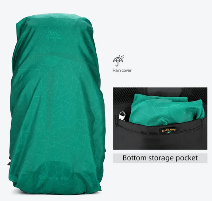 CarryQuest® - Hiking Rugzak 60L met Regenhoes - 5 KleurenCarryQuestWandel Rugzak60L