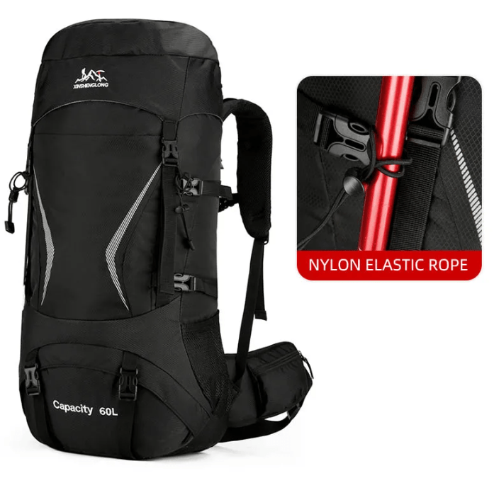 CarryQuest® - Hiking Rugzak 60L met Regenhoes - 5 KleurenCarryQuestWandel Rugzak60L