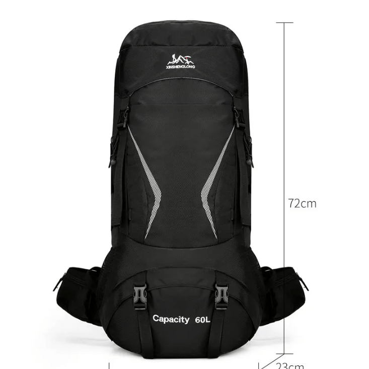 CarryQuest® - Hiking Rugzak 60L met Regenhoes - 5 KleurenCarryQuestWandel Rugzak60L