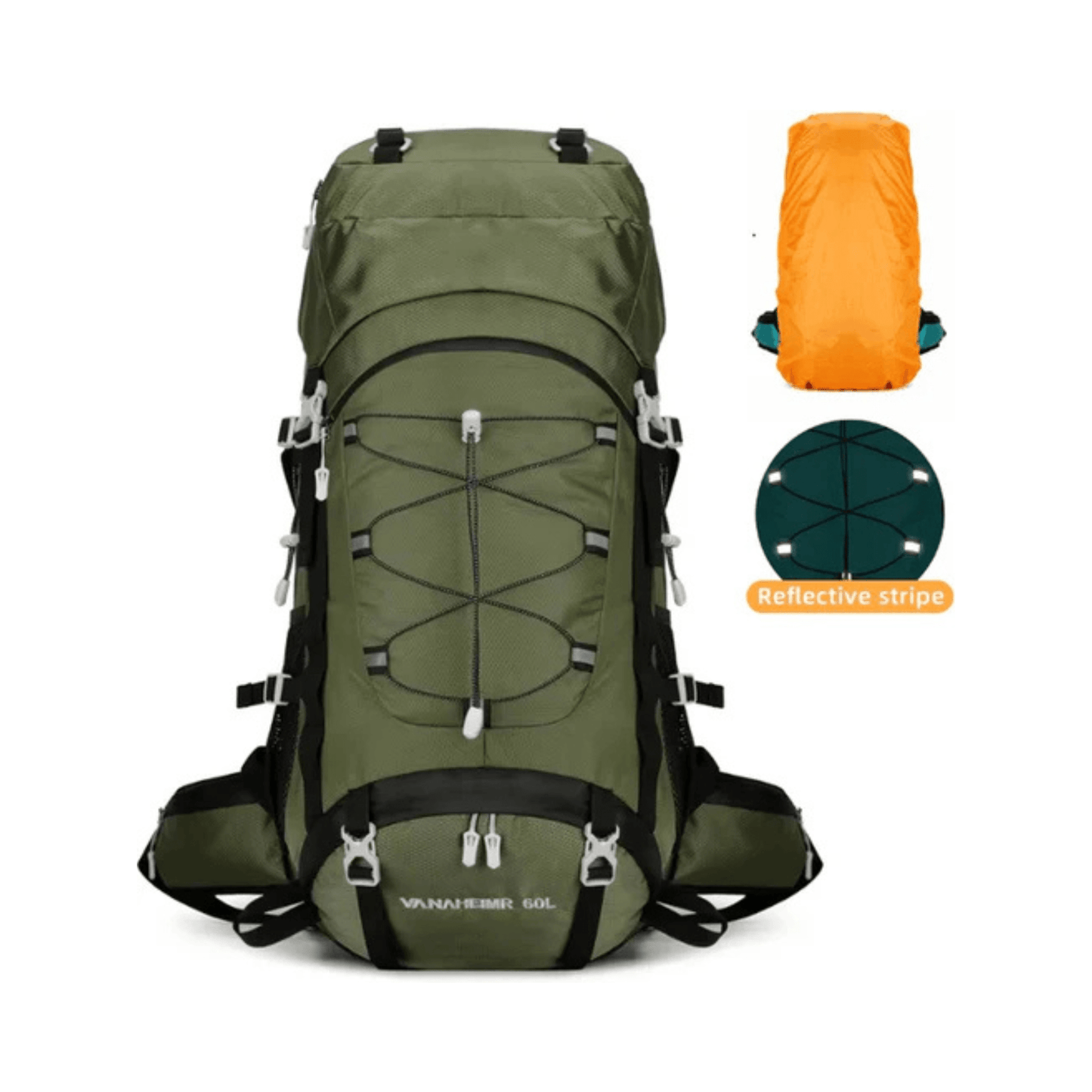 CarryQuest® - Hydratatie rugzak - Schoen - 65L - GroenCarryQuestsimple