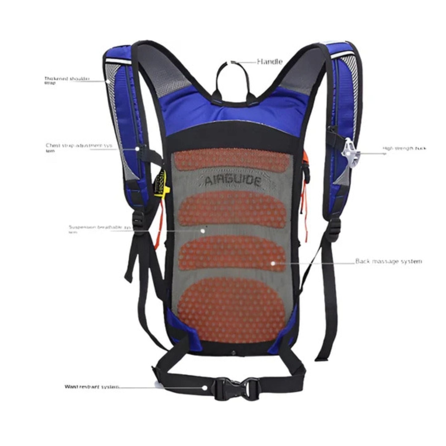 CarryQuest® - Hydratatie Rugzak voor Fietsen - 18L Volume - Fietsen, Wandelen - Blauw