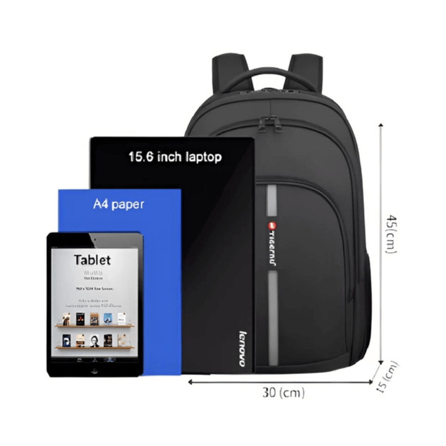 CarryQuest® - Laptop Rugzak 15.6" - Grote Capaciteit + Waterdicht + USB - ZwartCarryQuestsimple