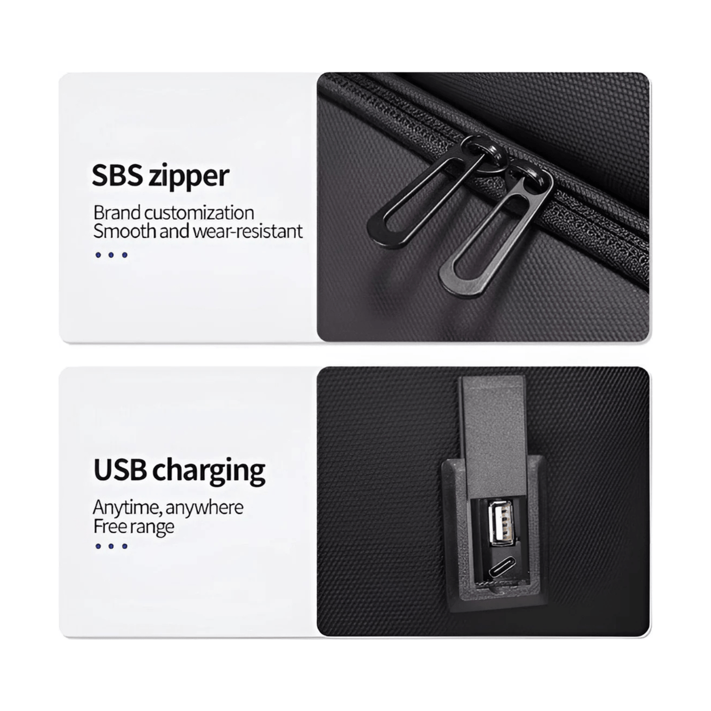 CarryQuest® - Laptop Rugzak - USB Oplaadfunctie - 35L - Laptopvak tot 15.6 inch - GrijsCarryQuestsimple