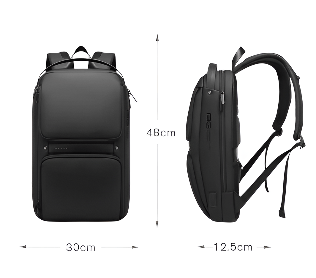 CarryQuest® - Laptop Rugzak - USB Oplaadfunctie - Ruimte Zaken Reisgenoot - ZwartCarryQuestLaptop RugzakUsb