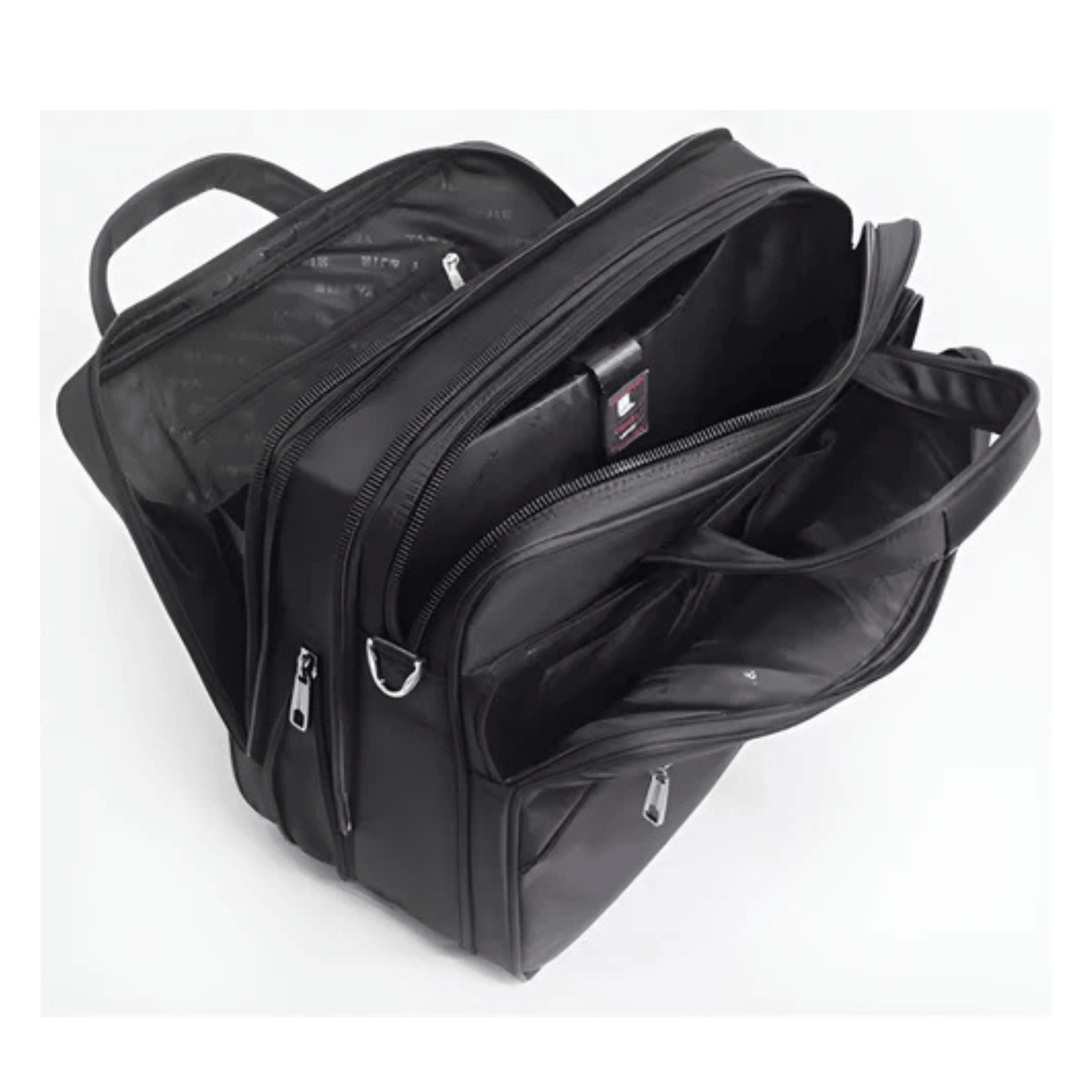CarryQuest® - Laptoptas - Super Capaciteit Heren Laptop Aktetas - Geschikt voor 15 inch Laptops - Zwart