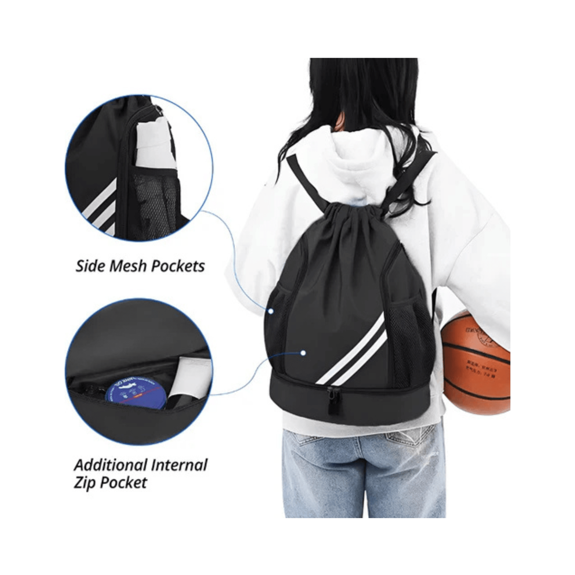 CarryQuest® - Laptoptas - Waterdicht Oxford Doek - Geschikt voor 15 inch Laptops - Zwart