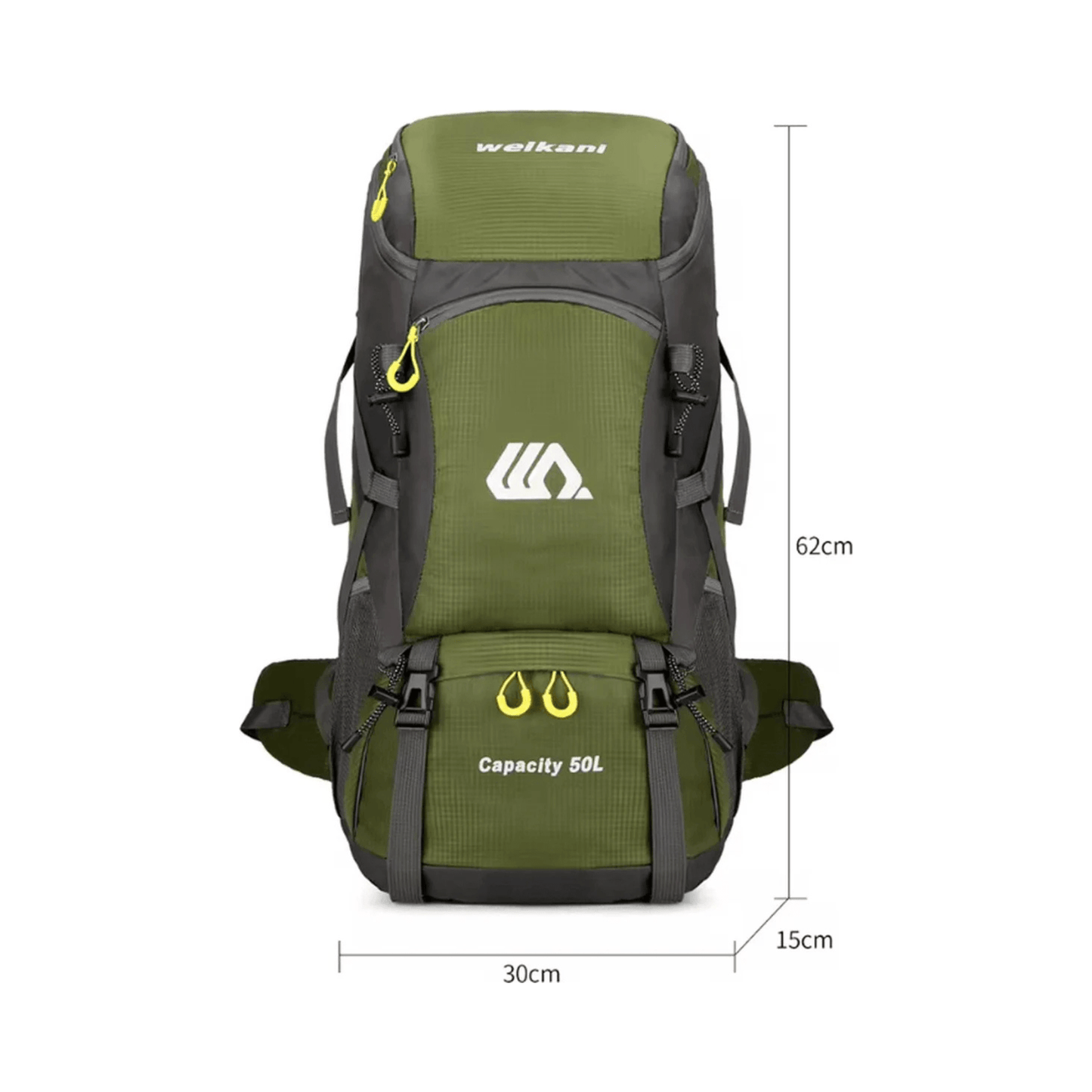 CarryQuest® - lichtgewicht - regenhoes - wandelrugzak - 50L - camping - ZwartCarryQuestsimple