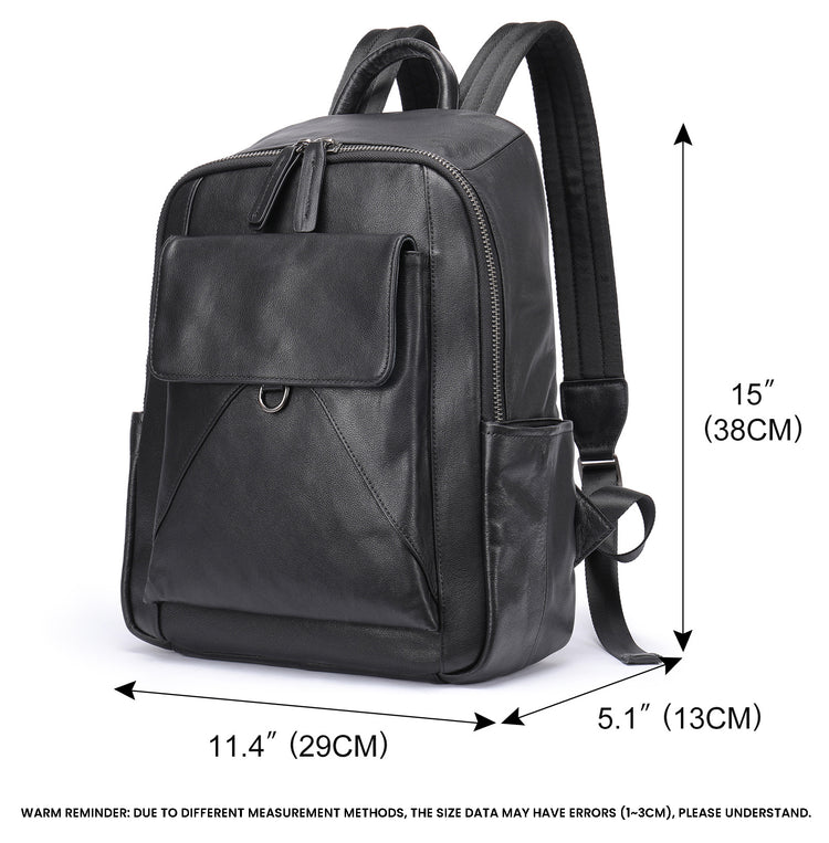 CarryQuest® Luxe Leer Rugzak - 38x29x13cm - 13L - Stijlvol & PraktischCarryQuest®simpleNiet Klaar
