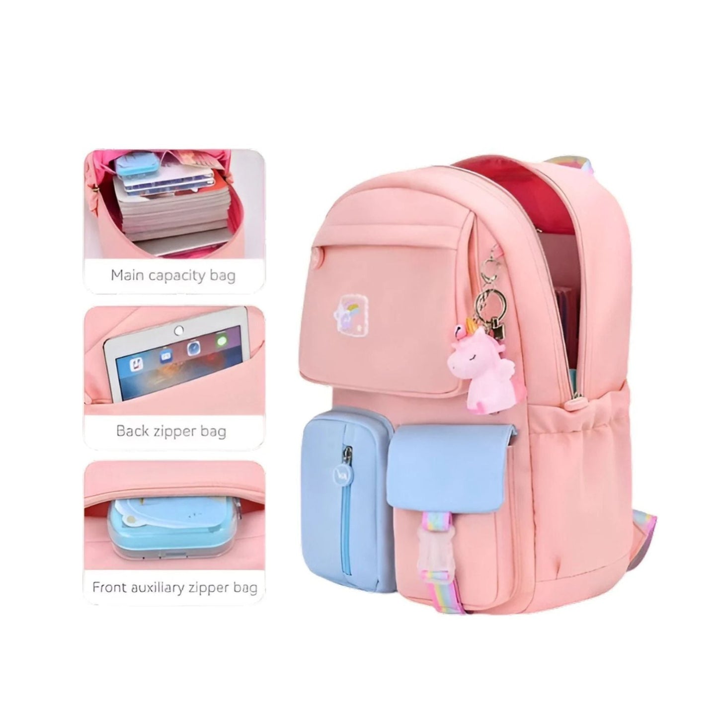 CarryQuest® - Meisjes Schooltas - Schoolrugzak voor Meisjes - Paars