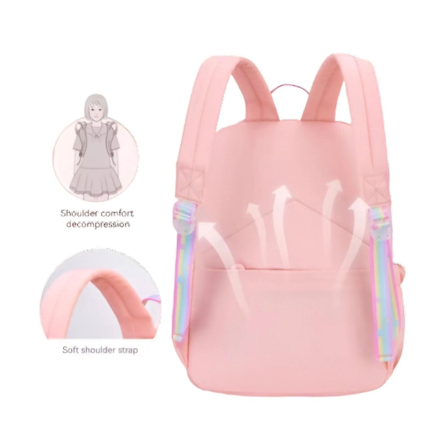 CarryQuest® - Meisjes Schooltas - Schoolrugzak voor Meisjes - Paars