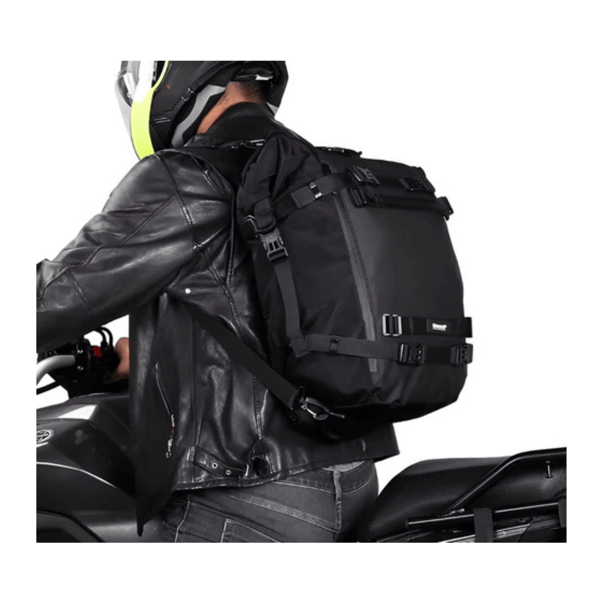 CarryQuest® - Motor Achter Tas 30L Waterdicht - Zijbagage Tas rugzak - 30L - Zwart