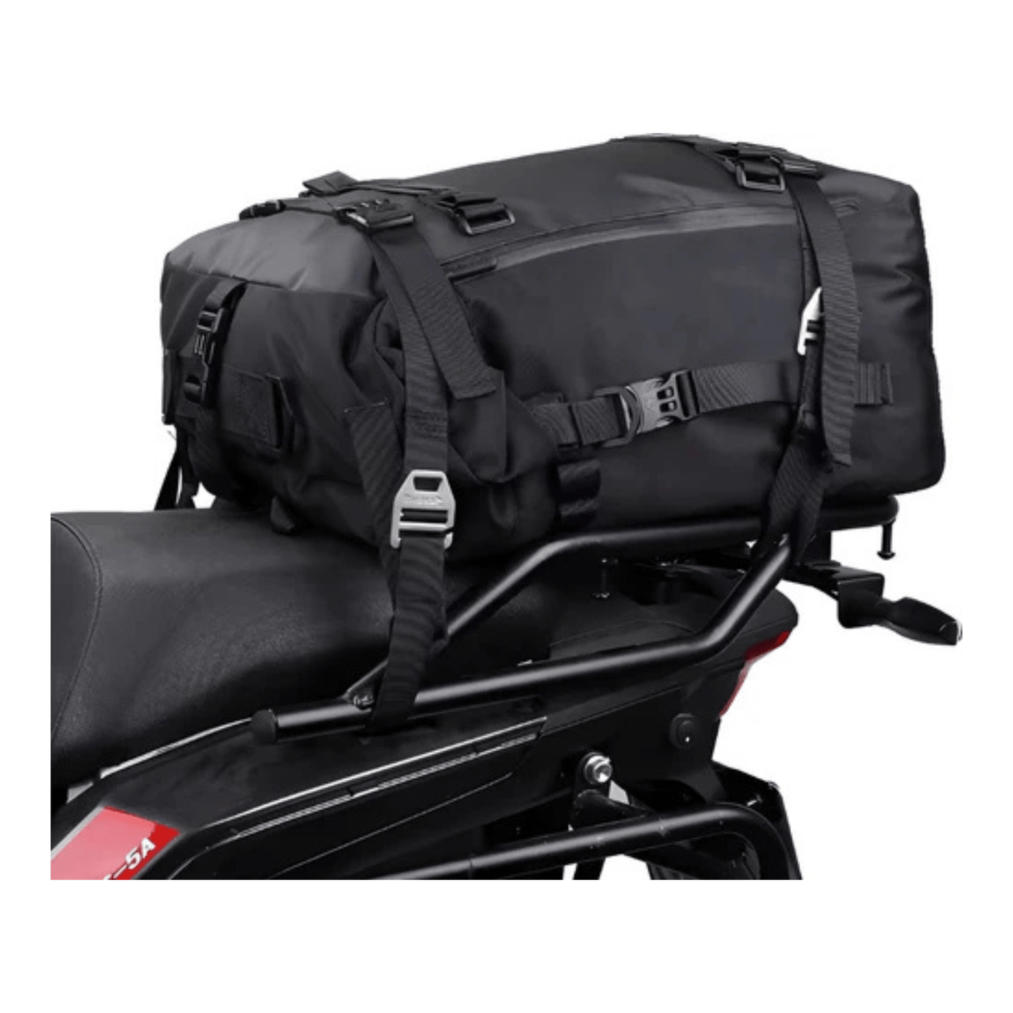 CarryQuest® - Motor Achter Tas 30L Waterdicht - Zijbagage Tas rugzak - 30L - Zwart