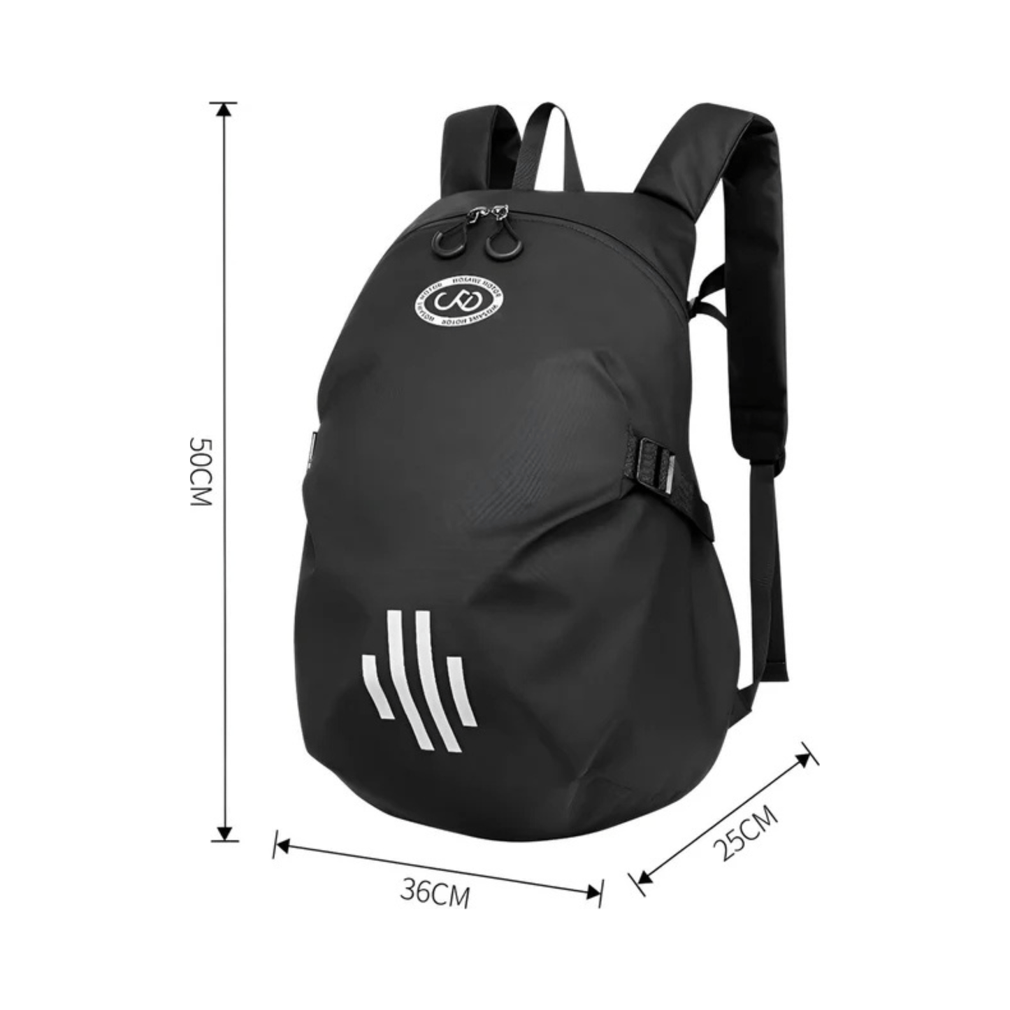 CarryQuest® - Motor Rugzak - Grote Capaciteit Motorhelm Tas - Motorrugzak - Antislip Borstgesp + Verborgen Ritsvak - ZwartCarryQuestsimple