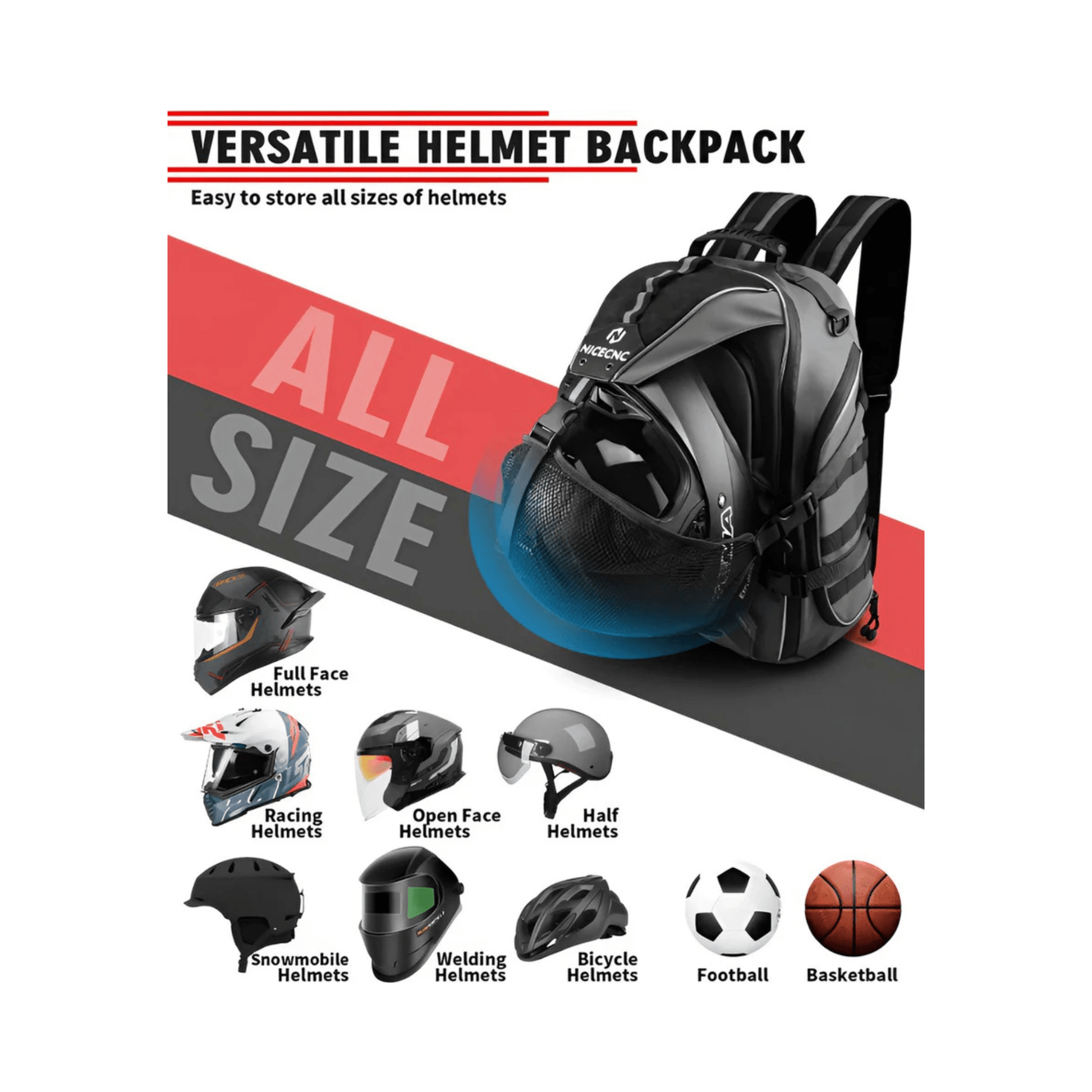 CarryQuest® - Motor Rugzak - Motorfiets Rugzak - Waterdicht 35L met USB Oplaadpoort - Zwart