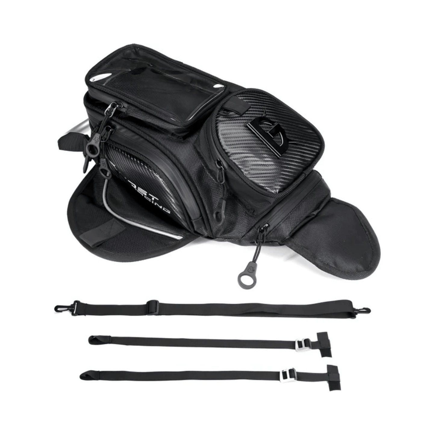 CarryQuest® - Motor Rugzak - Motorfiets Tanktas - Motorrugzak - Waterdicht - ZwartCarryQuestsimple