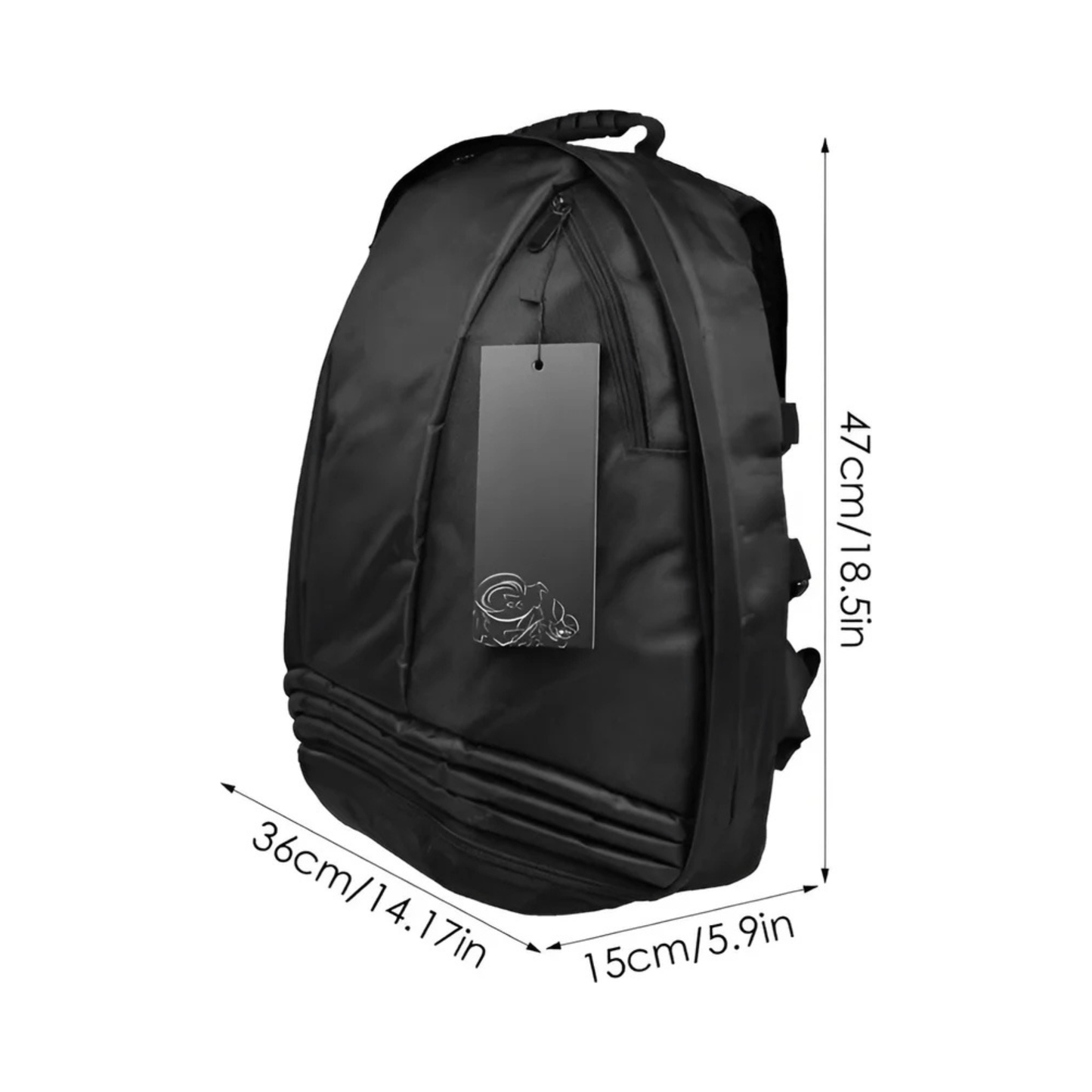 CarryQuest® - Motor Rugzak - Motorrugzak - Oxford stof - Waterdicht - Geschikt voor 13 - inch laptop - ZwartCarryQuestsimple