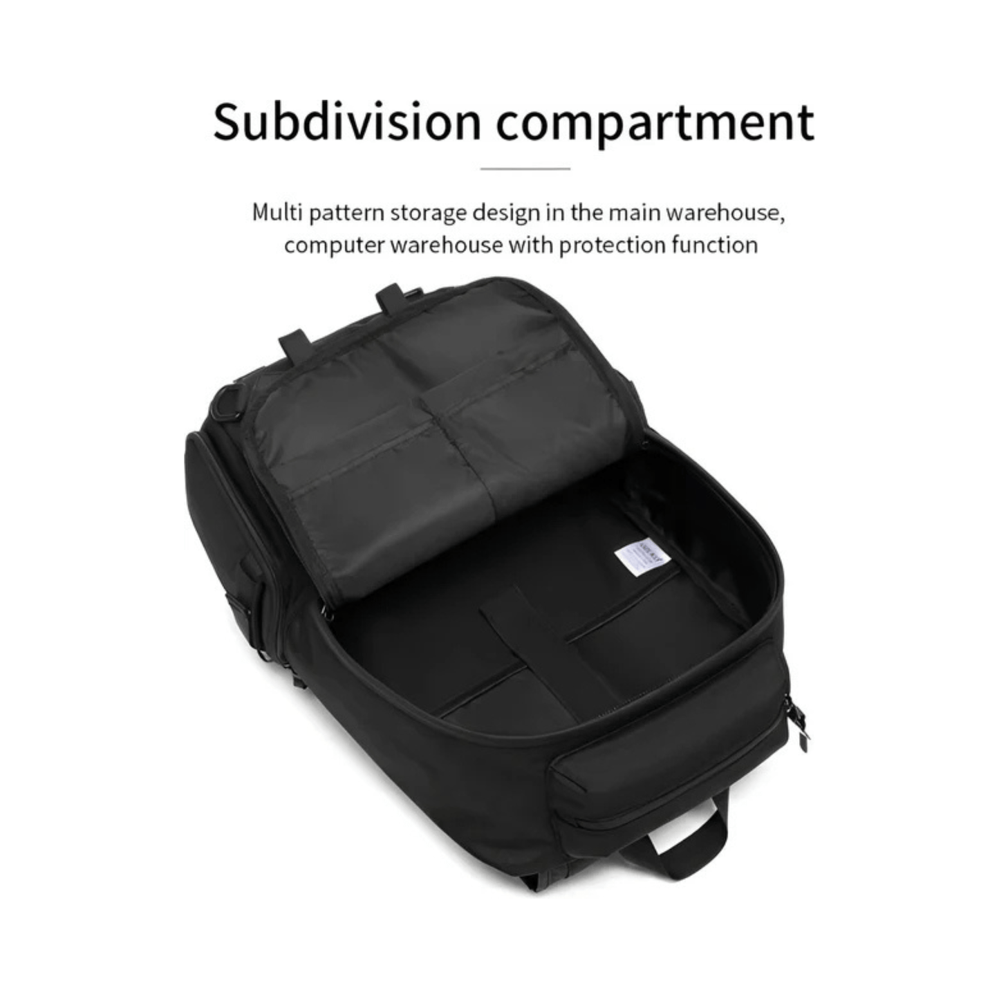 CarryQuest® - Motor Rugzak - Rugzak - Snowboard Rugzak - Motorrugzak Oxford Stof - Waterdicht - ZwartCarryQuestsimple