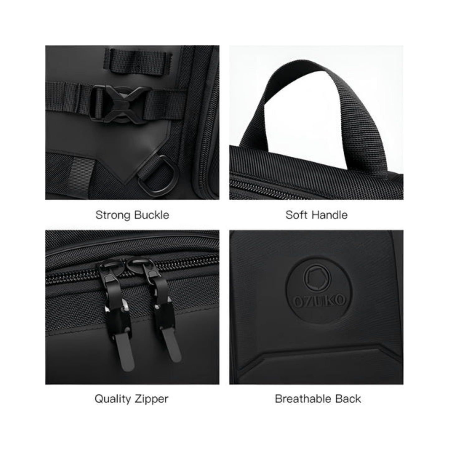 CarryQuest® - Motor Rugzak - Rugzak - Snowboard Rugzak - Motorrugzak Oxford Stof - Waterdicht - ZwartCarryQuestsimple