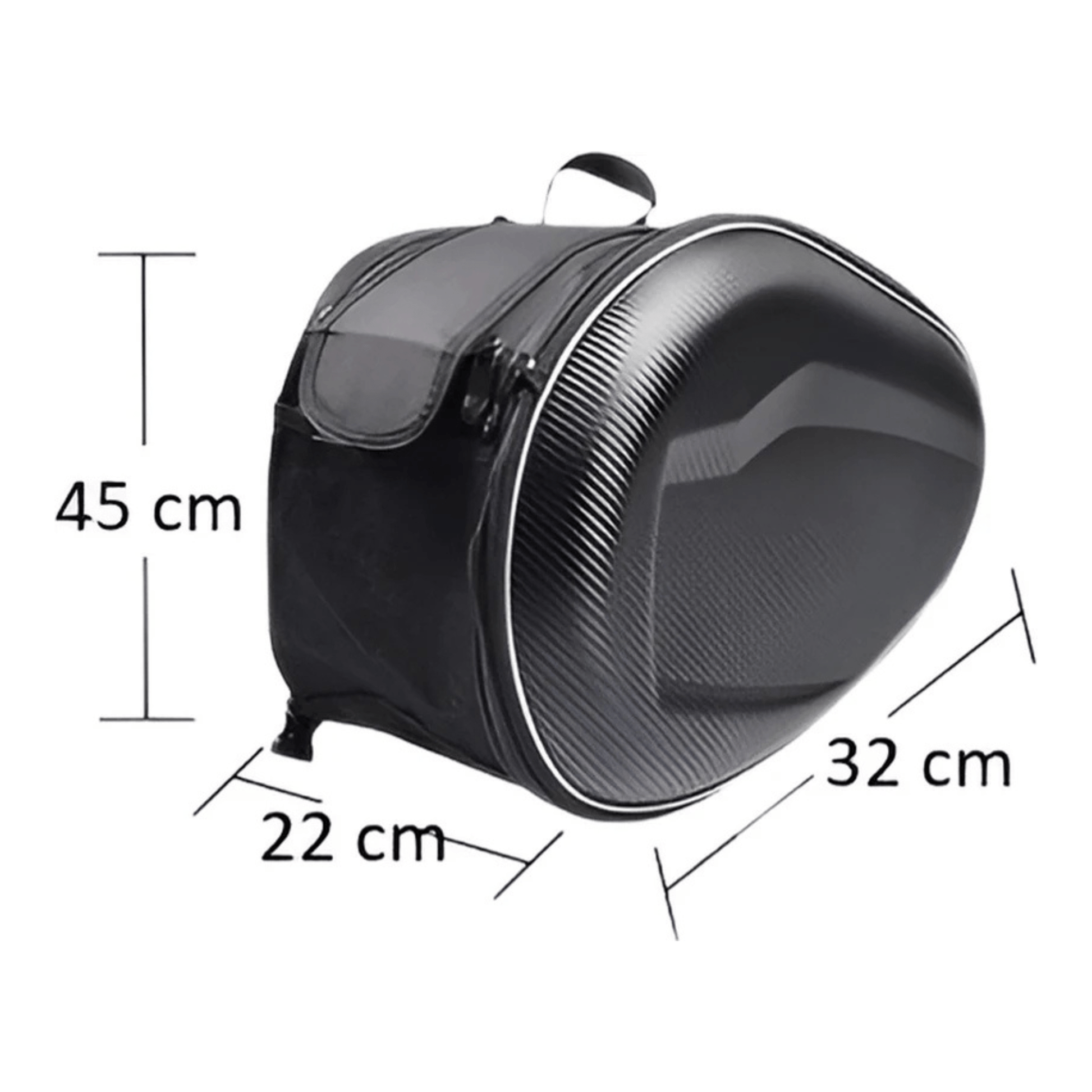 CarryQuest® - Motor Rugzak - Universele Motorfiets Tas - Motorrugzak - 36L - 58L Capaciteit - Zwart