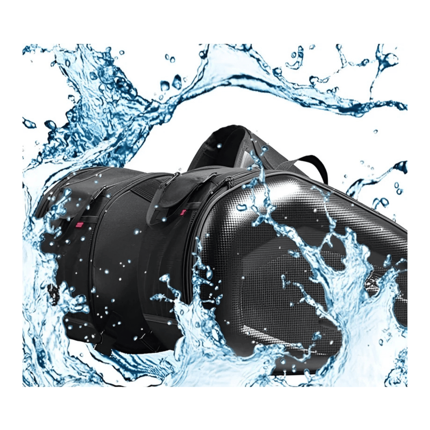 CarryQuest® - Motor Rugzak - Universele Motorfiets Tas - Motorrugzak - 36L - 58L Capaciteit - Zwart