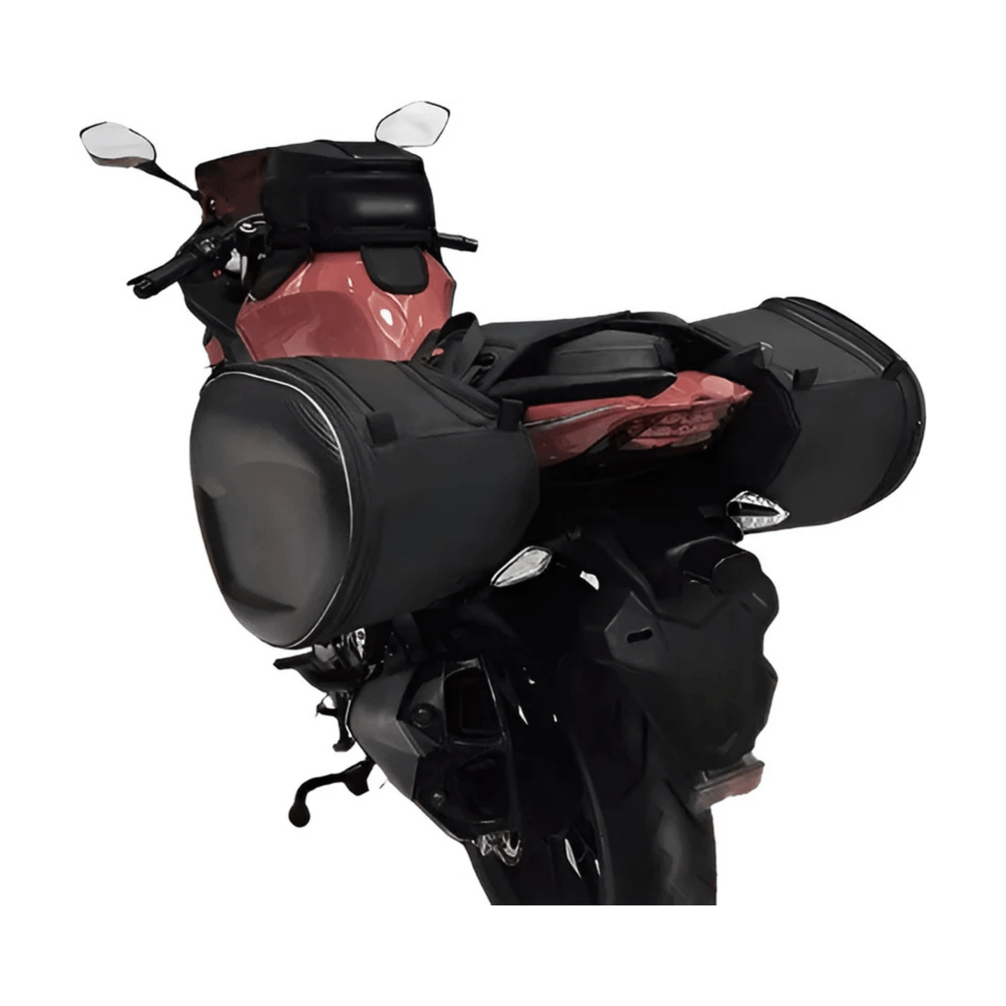 CarryQuest® - Motor Rugzak - Universele Motorfiets Tas - Motorrugzak - 36L - 58L Capaciteit - Zwart