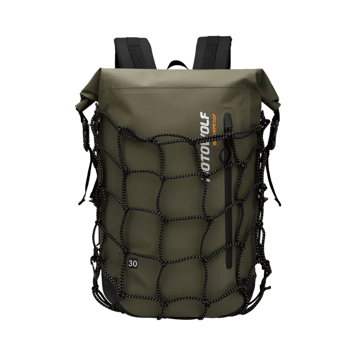 CarryQuest® - Motor Rugzak - Waterdichte Motorfiets Rugzak - 30 - Liter - 500D Oxford Stof - Groen