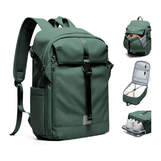 CarryQuest® - Motor Rugzak - Waterdichte Rugzak - Duurzaam Nylon - Comfortabele Schouderbanden - Groen