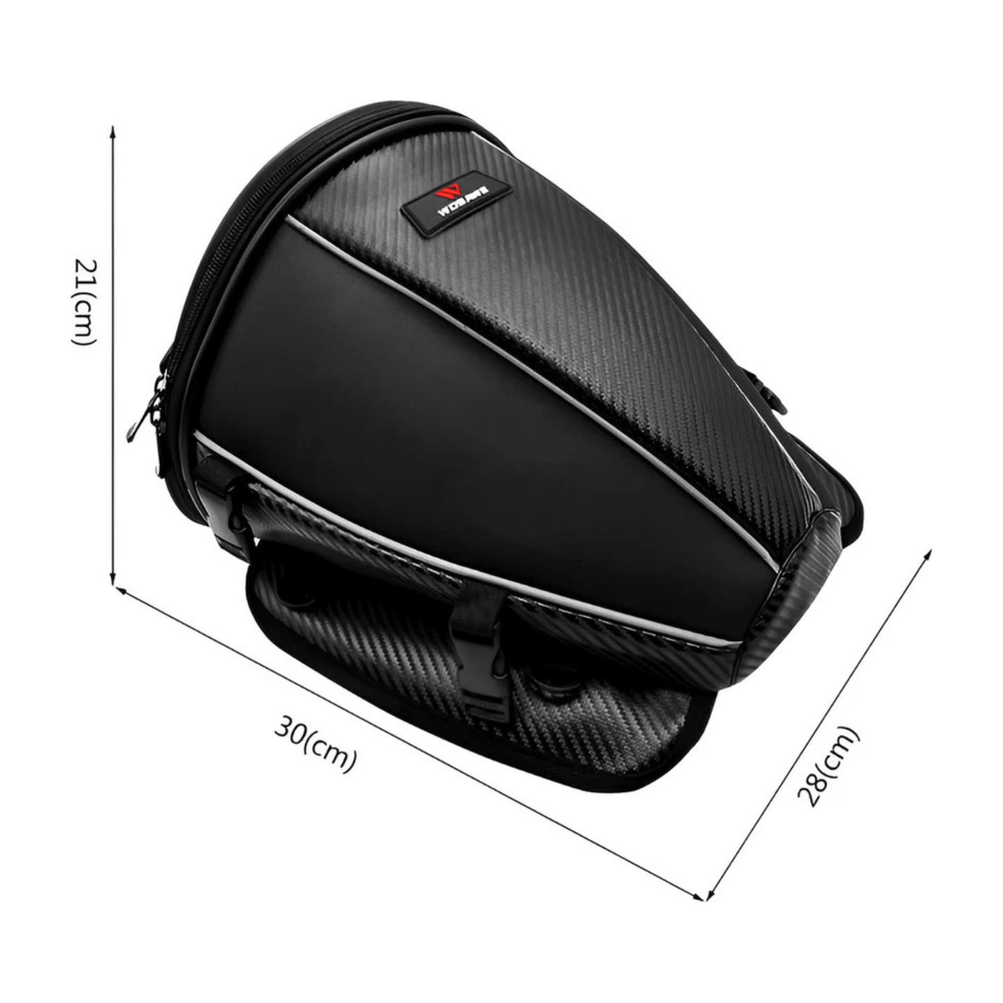 CarryQuest® - Motor Rugzak - Zadeltas Motor - Motorfiets Rugzak - 15L Capaciteit - ZwartCarryQuestsimple