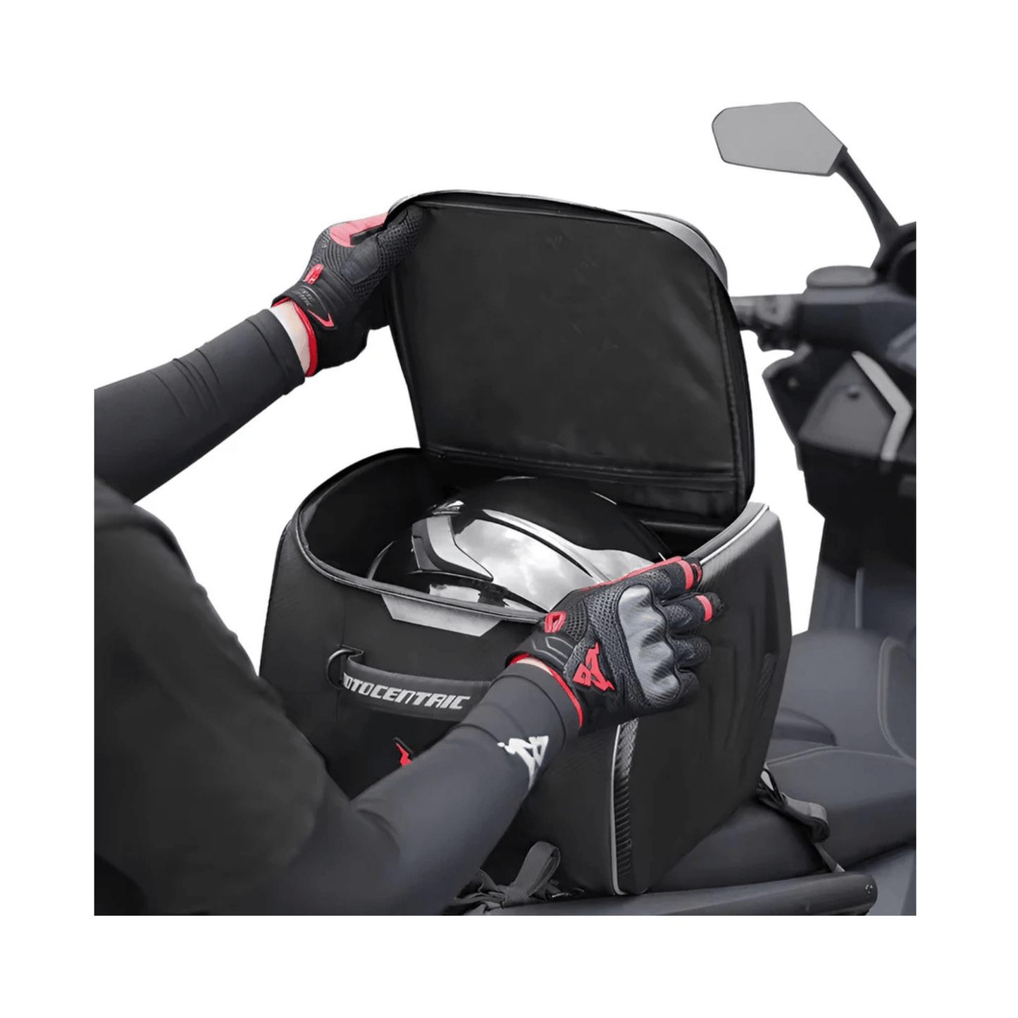 CarryQuest® - Motor Rugzak - Zadeltas Motor - Motorrugzak - 25L Capaciteit + Reflecterende Strips - RoodCarryQuestsimple