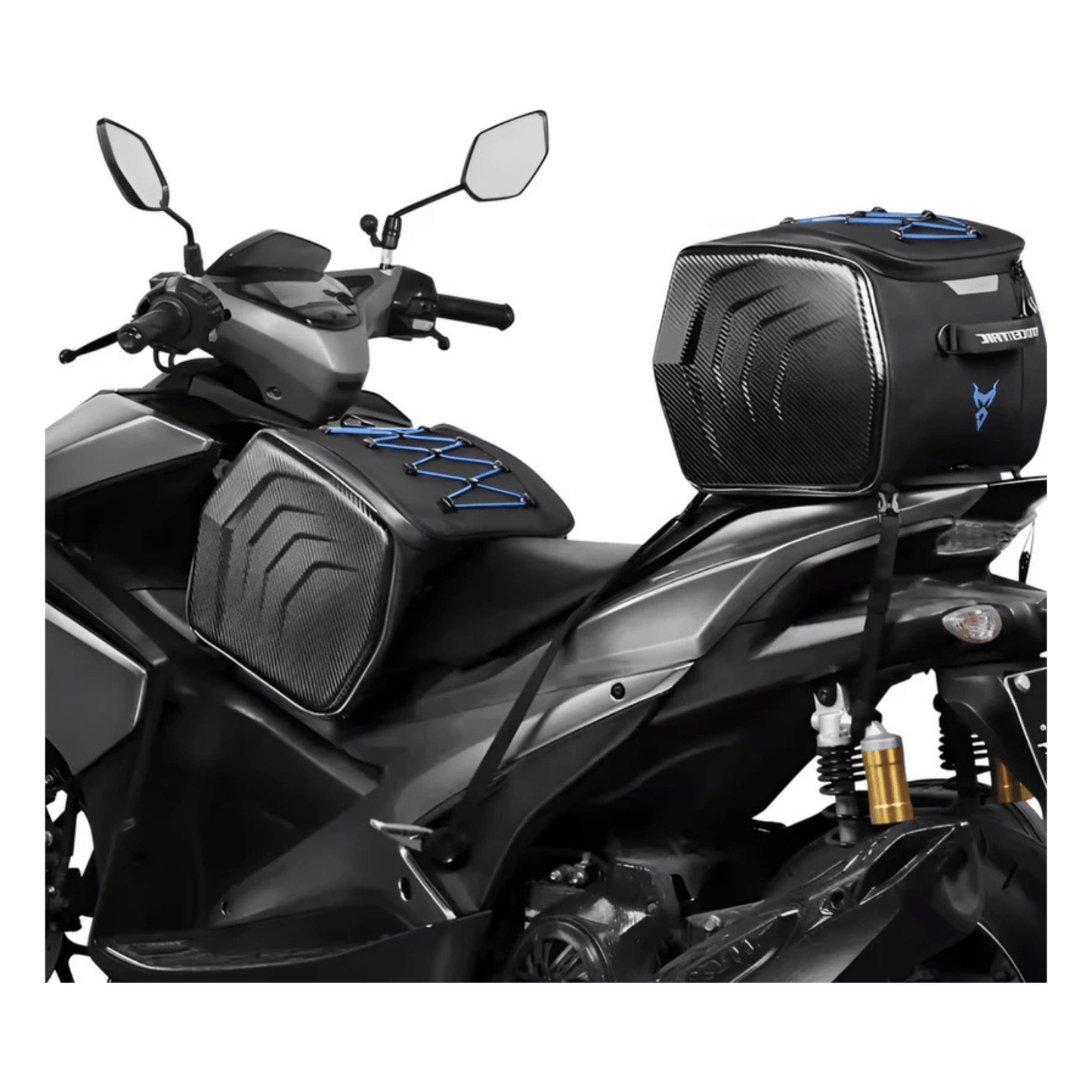 CarryQuest® - Motor Rugzak - Zadeltas Motor - Motorrugzak - 25L Capaciteit + Reflecterende Strips - RoodCarryQuestsimple