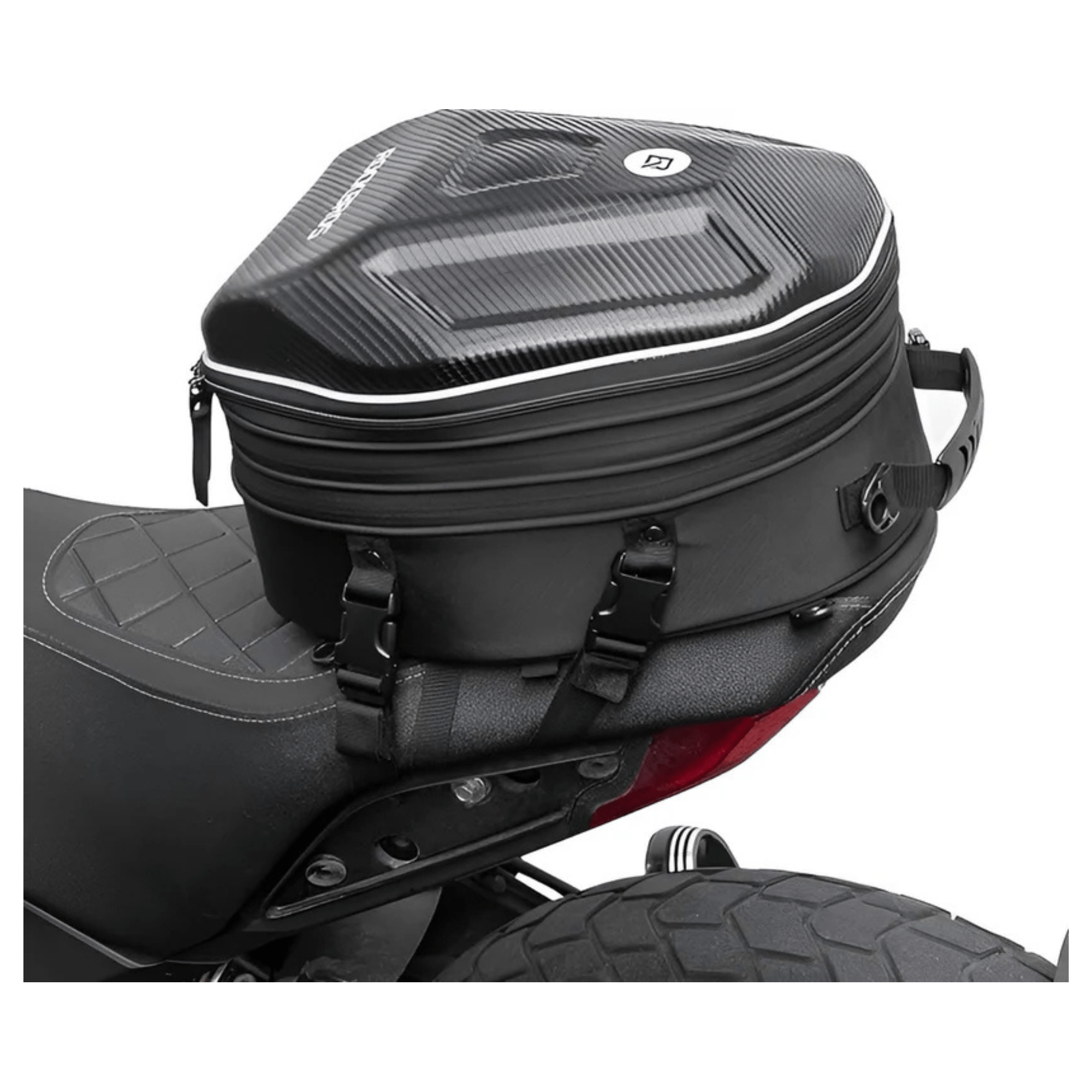 mjmoto 48L Motorfiets Rugzak Helm Tas Waterdichte Koolstofvezel Moto Rugzak Hard Shell Reflecterende Motorbike Koffer, Blauw mjmoto 48L Motorfiets Rugzak Helm Tas Waterdichte Koolstofvezel Moto Rugzak Hard Shell Reflecterende Motorbike Koffer, Blauw
