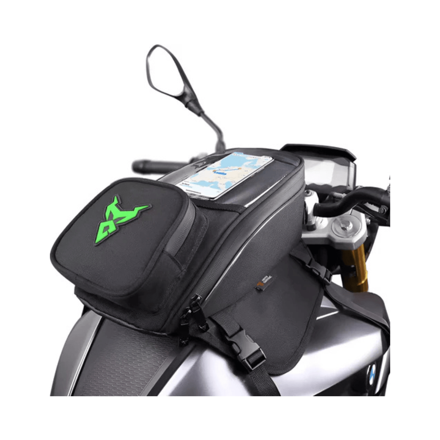 CarryQuest® - Motor Tanktas - Universele Magnetische Navigatietas - GroenCarryQuestsimple