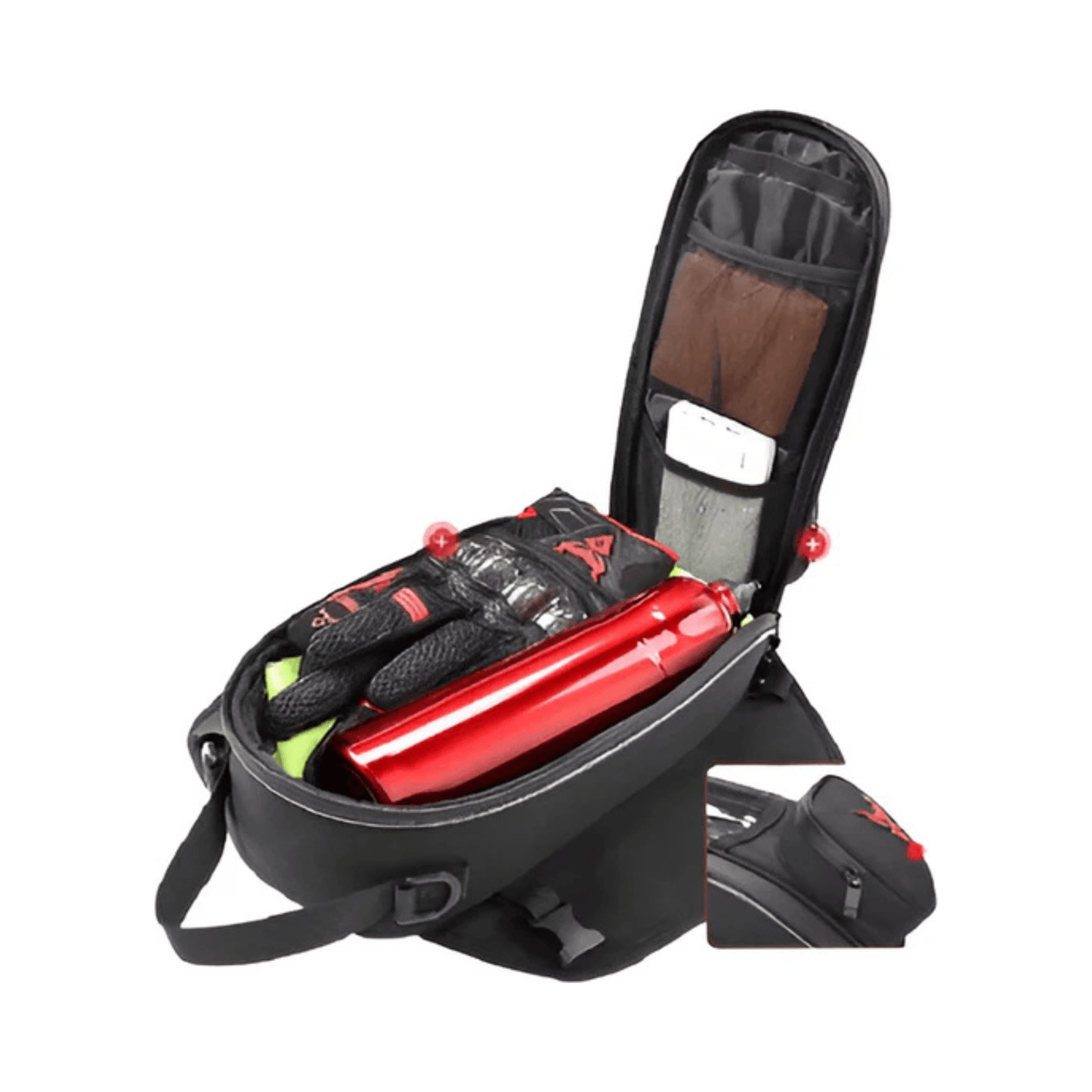CarryQuest® - Motor Tanktas - Universele Magnetische Navigatietas - RoodCarryQuestsimple