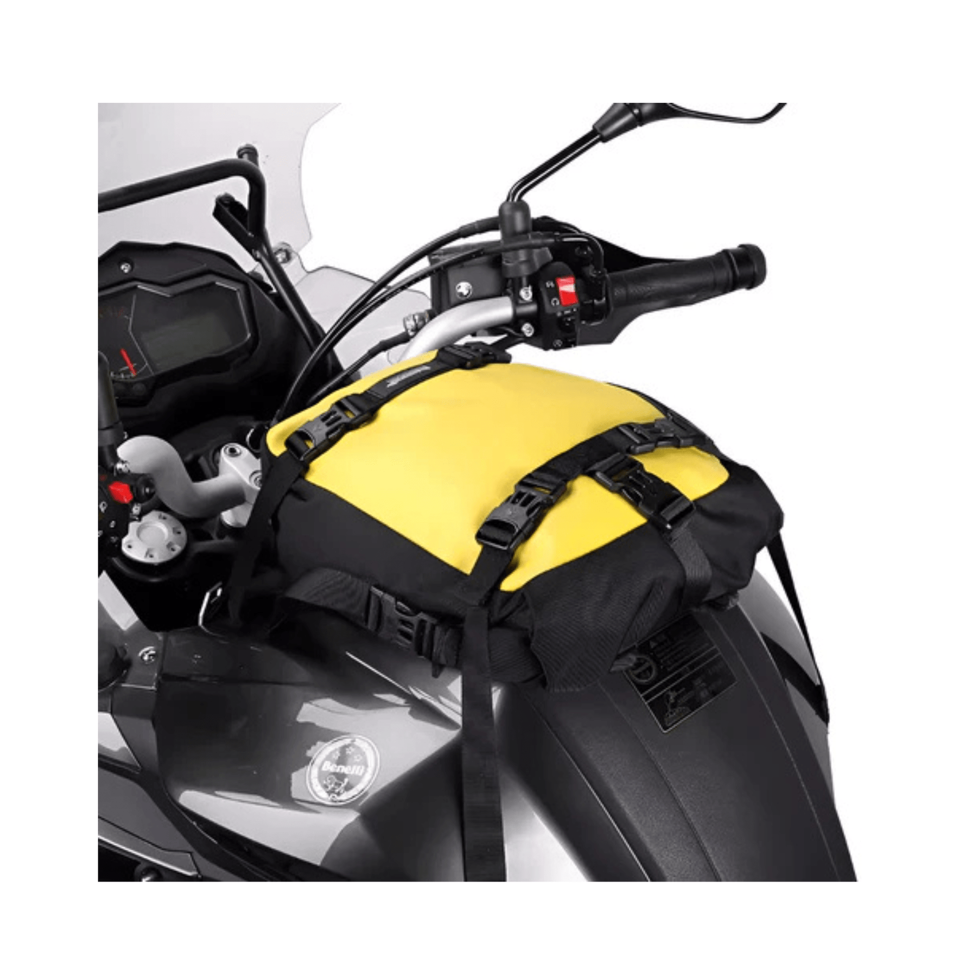 CarryQuest® - Motorfiets Achter Tas 10L Waterdicht - Fietsrugzak Universeel - 10L - Geel