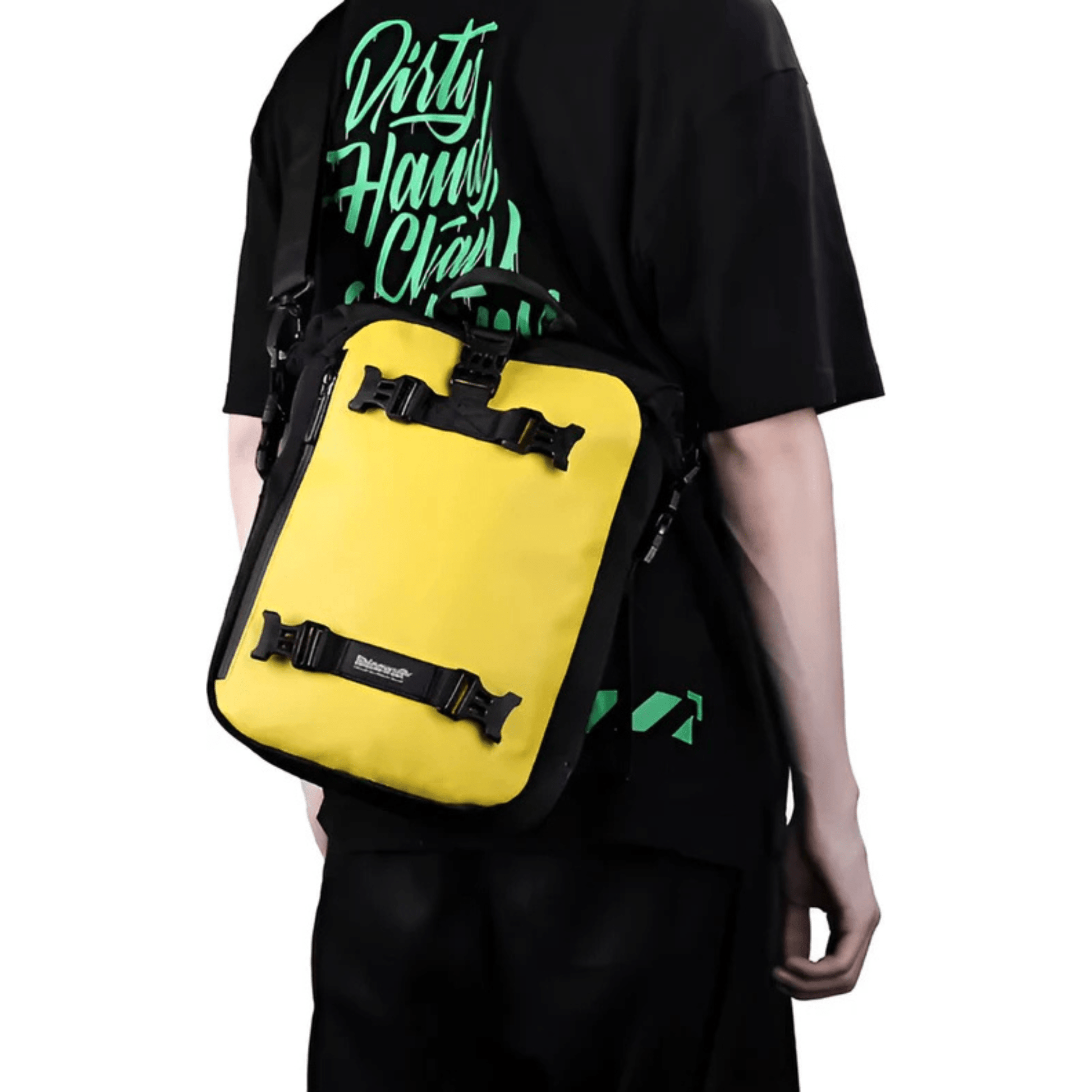 CarryQuest® - Motorfiets Achter Tas 10L Waterdicht - Fietsrugzak Universeel - 10L - Geel