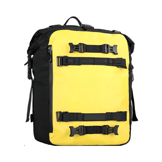 CarryQuest® - Motorfiets Achter Tas 30L Waterdicht - Fietsrugzak Universeel - 20L - Geel