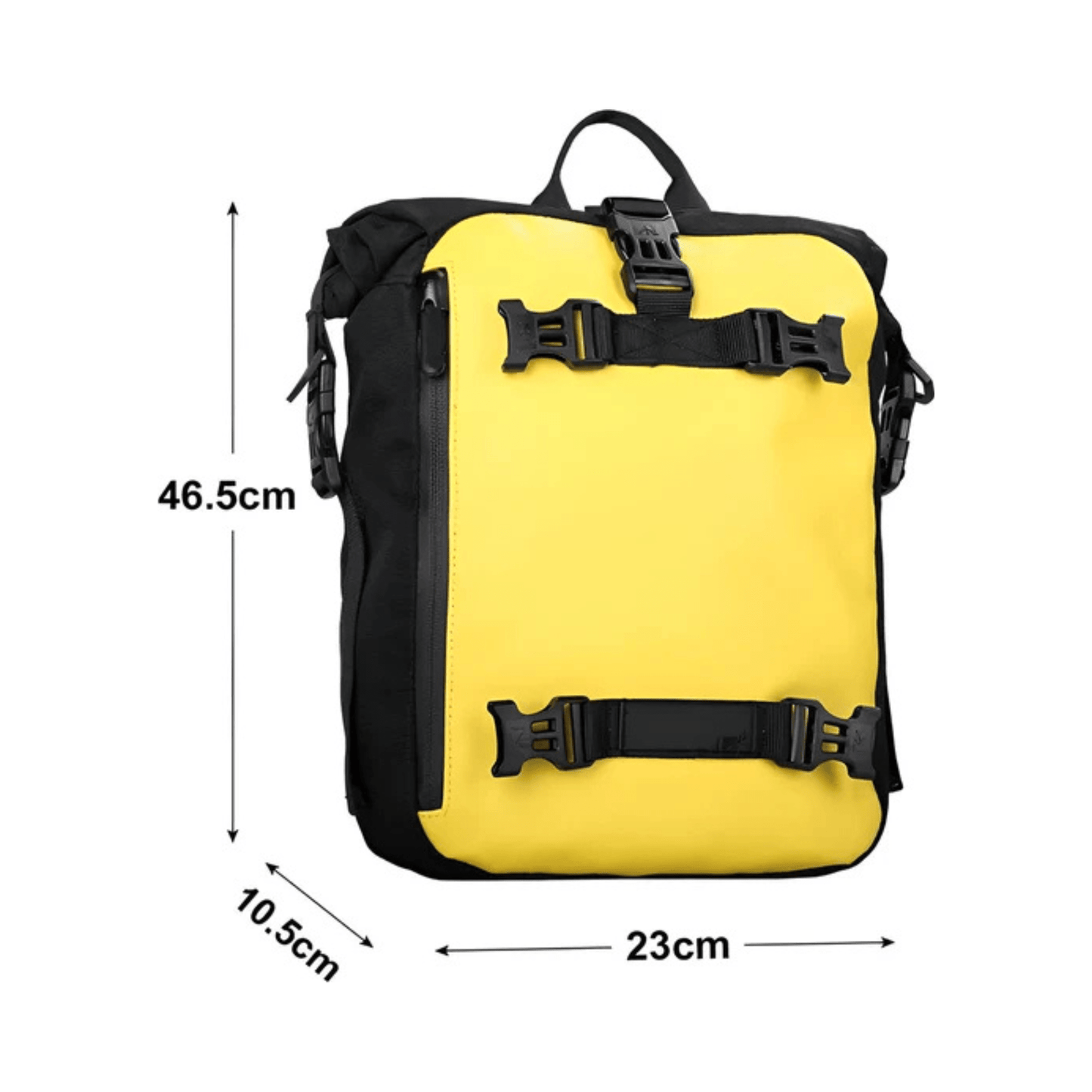 CarryQuest® - Motorfiets Achter Tas 30L Waterdicht - Fietsrugzak Universeel - 30L - Geel