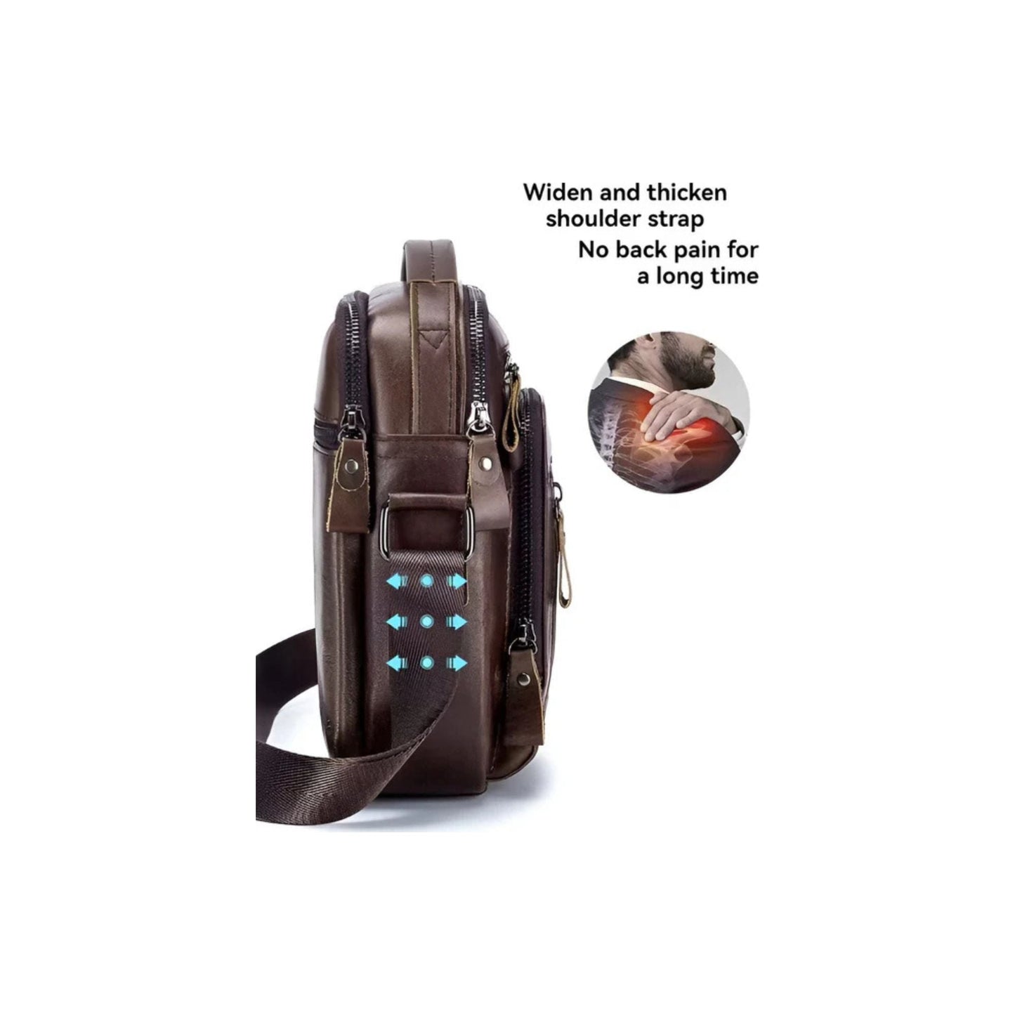 CarryQuest® Multifunctionele Kleine Reistas - Echt Leer - Compact en Stijlvol - KhakiCarryQuestsimple