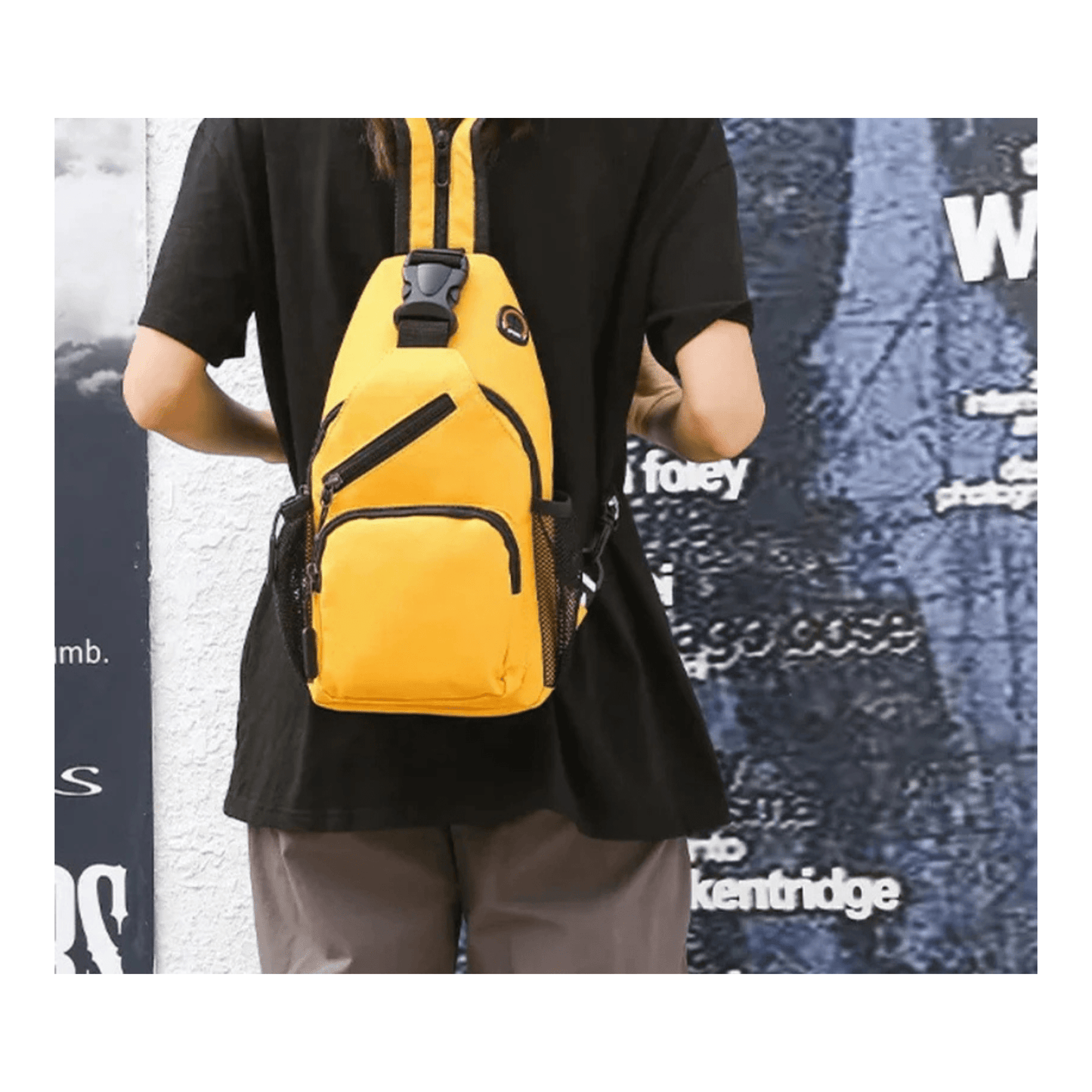 CarryQuest® - Multifunctionele Modieuze Rugzak - Waterdicht - Lichtgewicht - Duurzaam - Geel