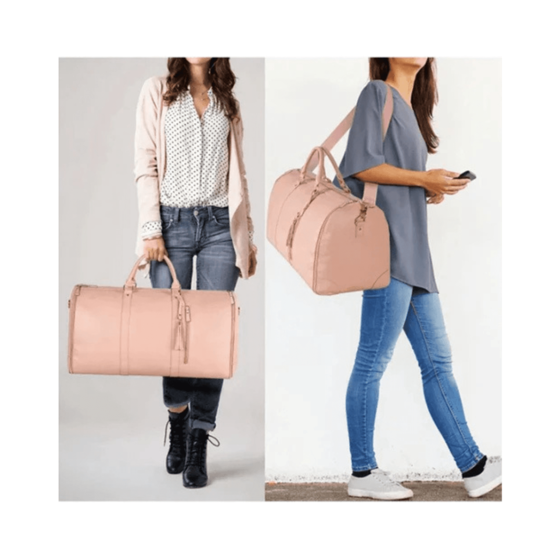 CarryQuest® - Multifunctionele opvouwbare reistas - Zaken reistassen - travel wekkendtassen - Roze