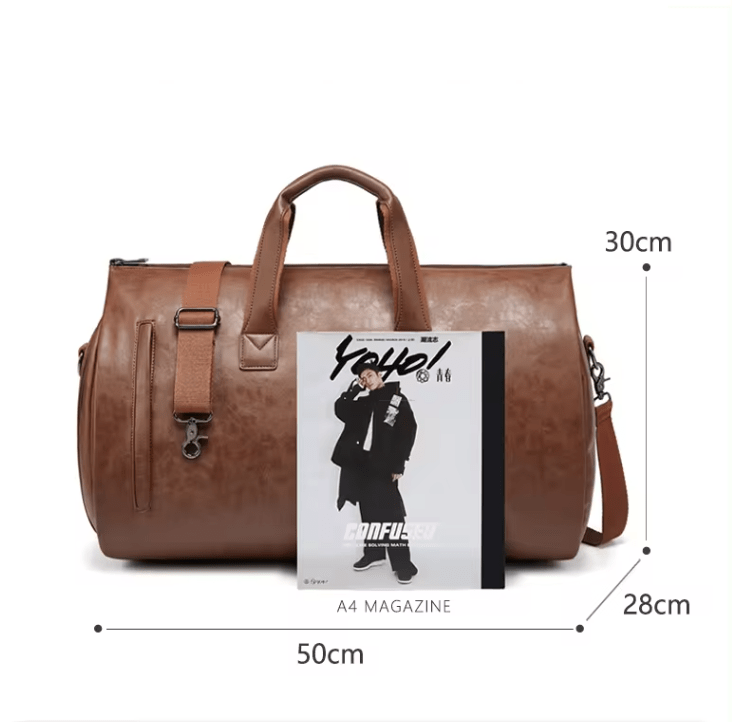 CarryQuest® - Multifunctionele Reis - /Handtas - Dames en Heren - PU - leer - 3 KleurenCarryQuestReis - /Weekendtas