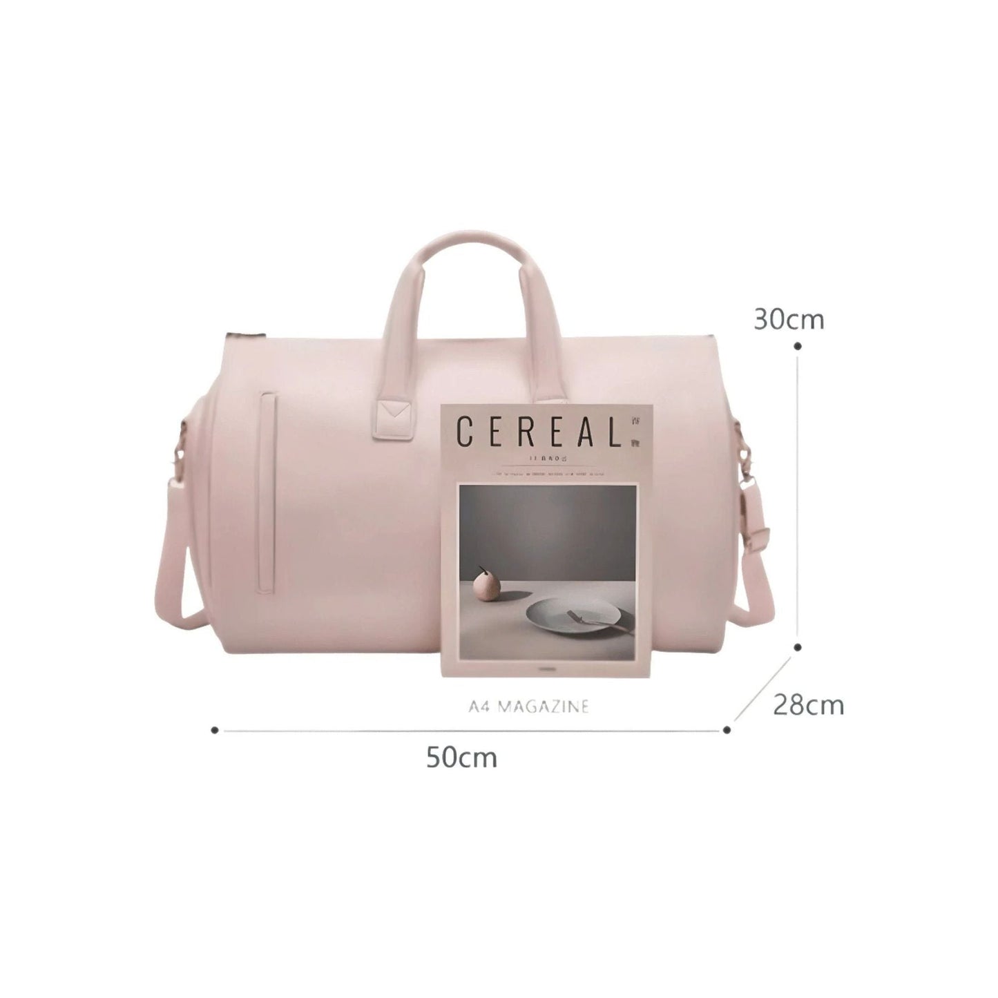 CarryQuest® - Multifunctionele Reis - /Handtas - Dames en Heren - PU - leer - RozeCarryQuestsimple