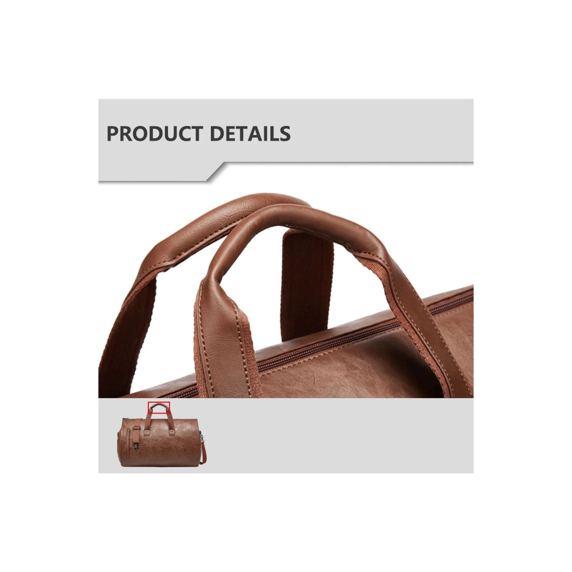 CarryQuest® - Multifunctionele Reis - /Handtas - Dames en Heren - PU - leer - Zwart