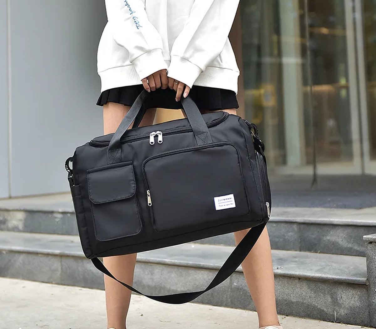 CarryQuest® - Multifunctionele zwarte weekendtasCarryQuestsimple