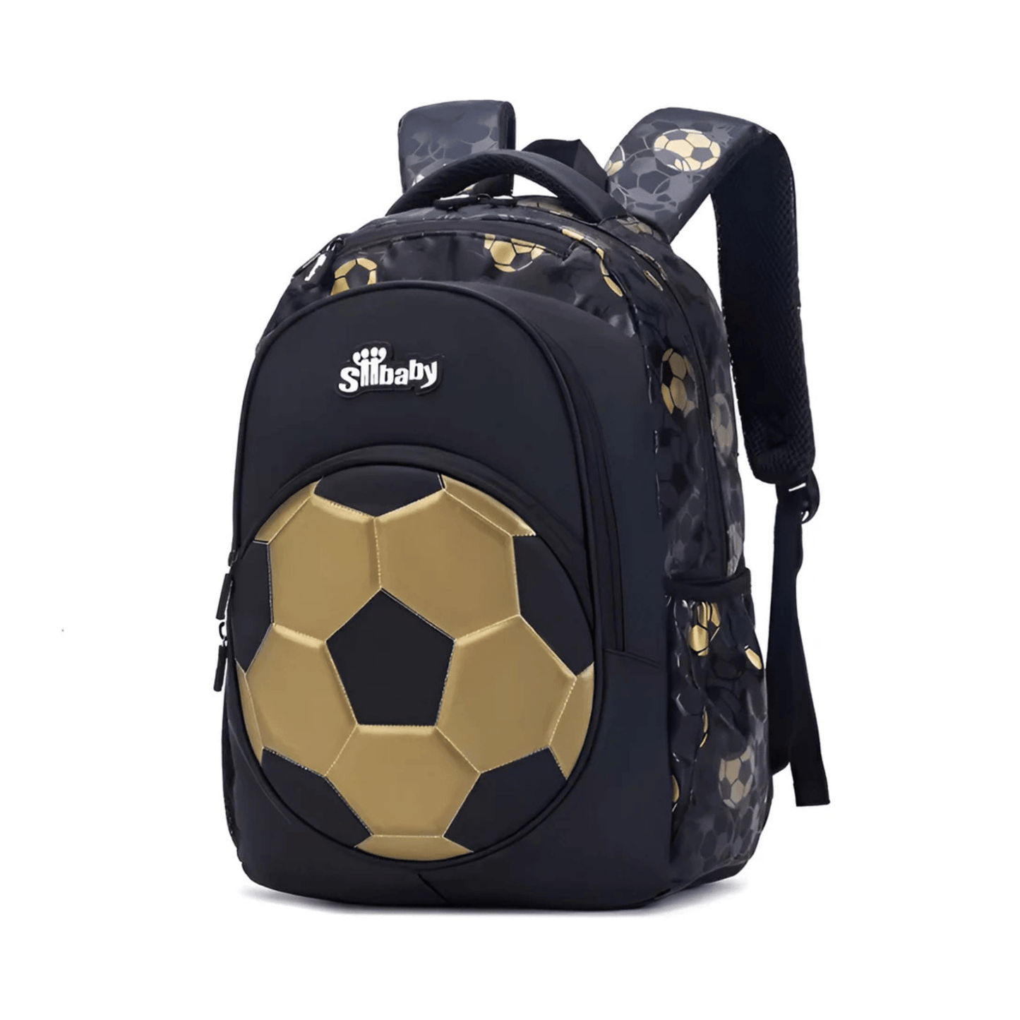 CarryQuest® - Nieuwe Oxford Voetbal Schooltas voor Jongens - Duurzaam - ZwartCarryQuestsimple