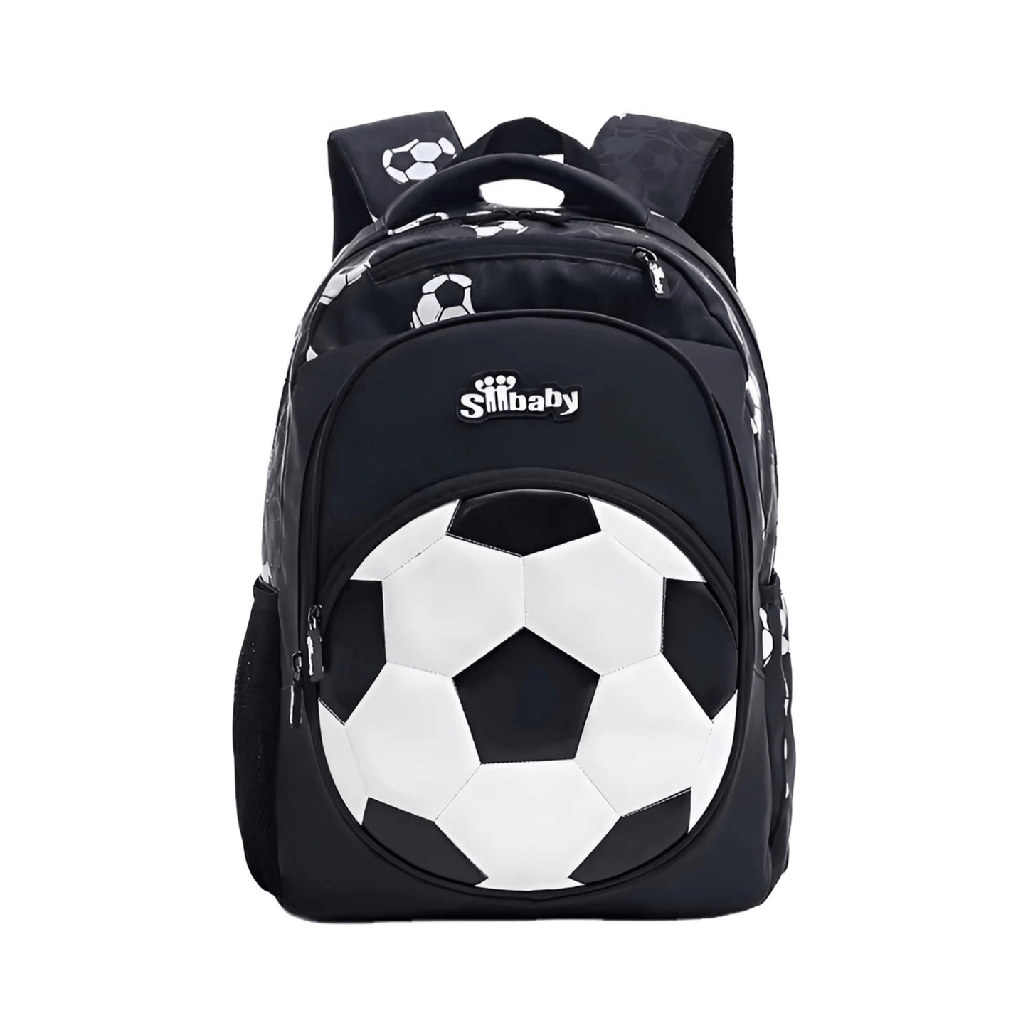 CarryQuest® - Nieuwe Oxford Voetbal Schooltas voor Jongens - Duurzaam - ZwartCarryQuestsimple