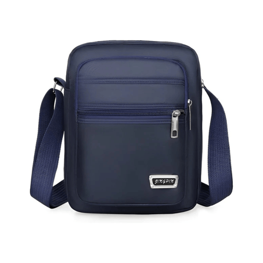CarryQuest® - Nylon Schoudertas Messenger Bag - Rits Handtas - Mannen - Blauw