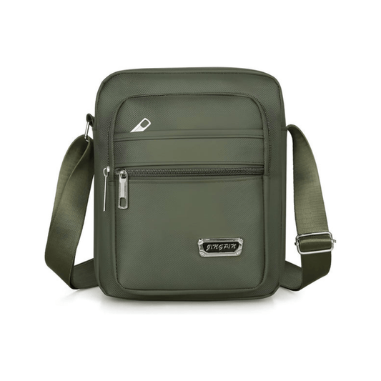 CarryQuest® - Nylon Schoudertas Messenger Bag - Rits Handtas - Mannen - Groen