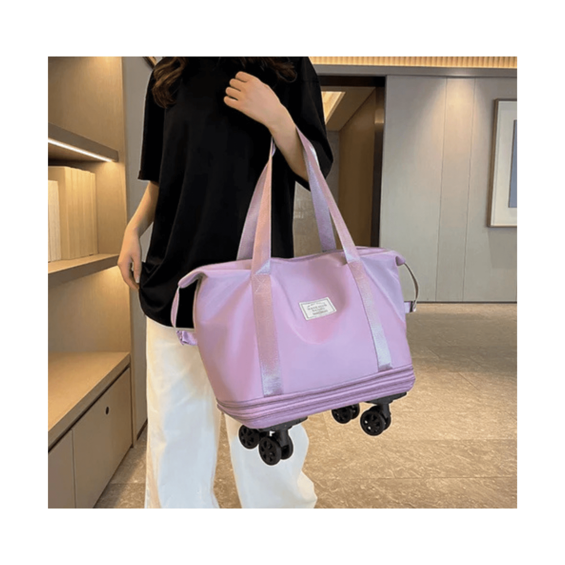 CarryQuest® - Opvouwbare Reistassen - Oxford - Waterbestendig - Licht Paars