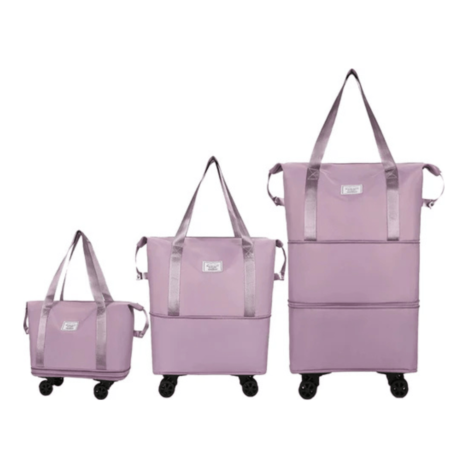 CarryQuest® - Opvouwbare Reistassen - Oxford - Waterbestendig - Licht Paars